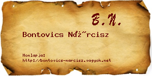 Bontovics Nárcisz névjegykártya